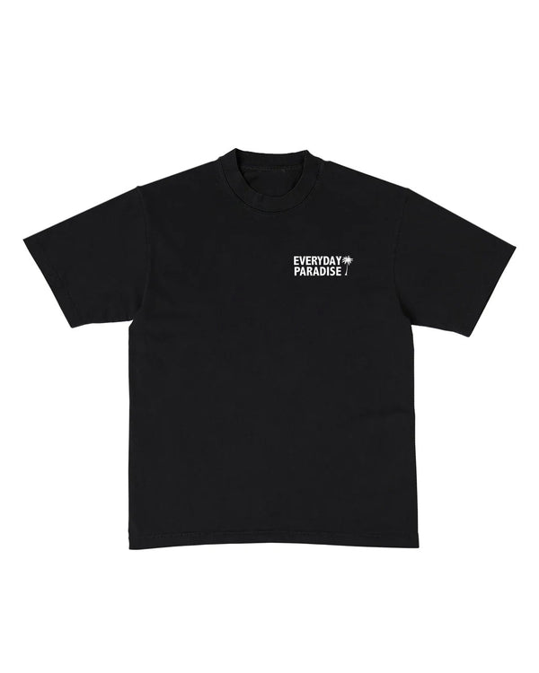 EVERYDAY PARADISE, BLACK T-SHIRT