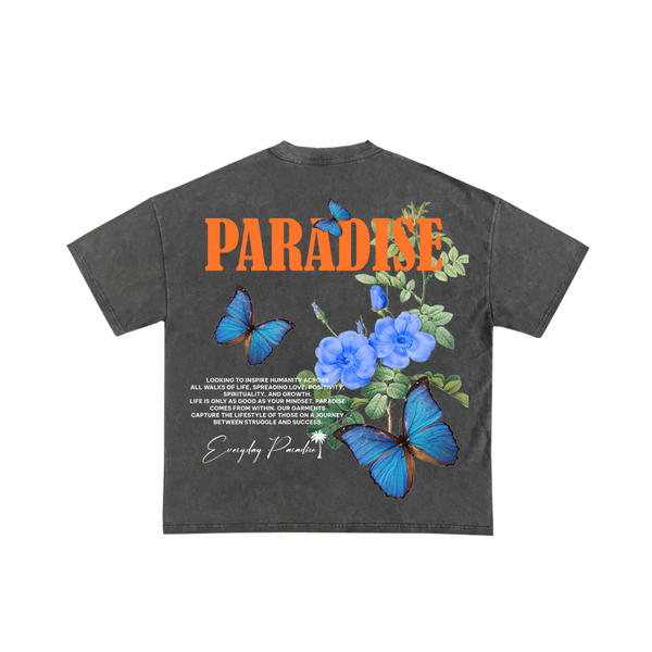 🦋 PARADISE, VINTAGE BLACK T-SHIRT
