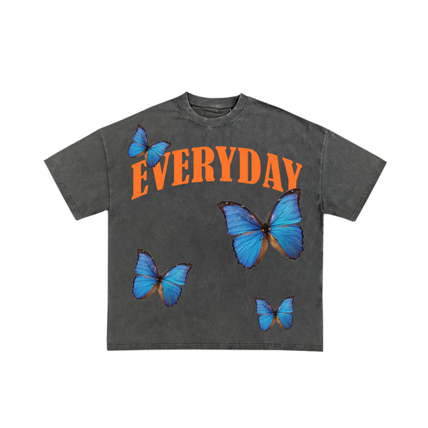 🦋 PARADISE, VINTAGE BLACK T-SHIRT